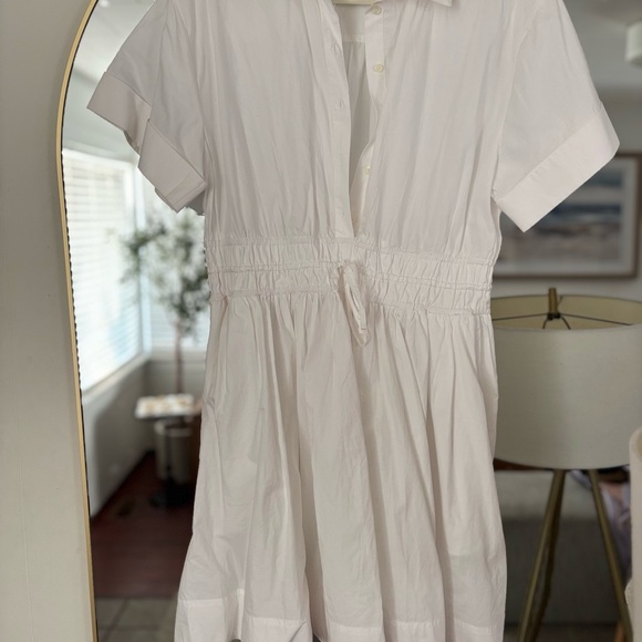 J. Crew White Short Shirt Dress - Picture 2 of 4